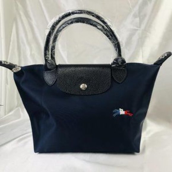 Brand new !! Longchamp Le Pliage Shoulder Bag Tote Navy - Picture 1 of 5